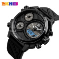 fashion  big dial black fashion silicone sport watch